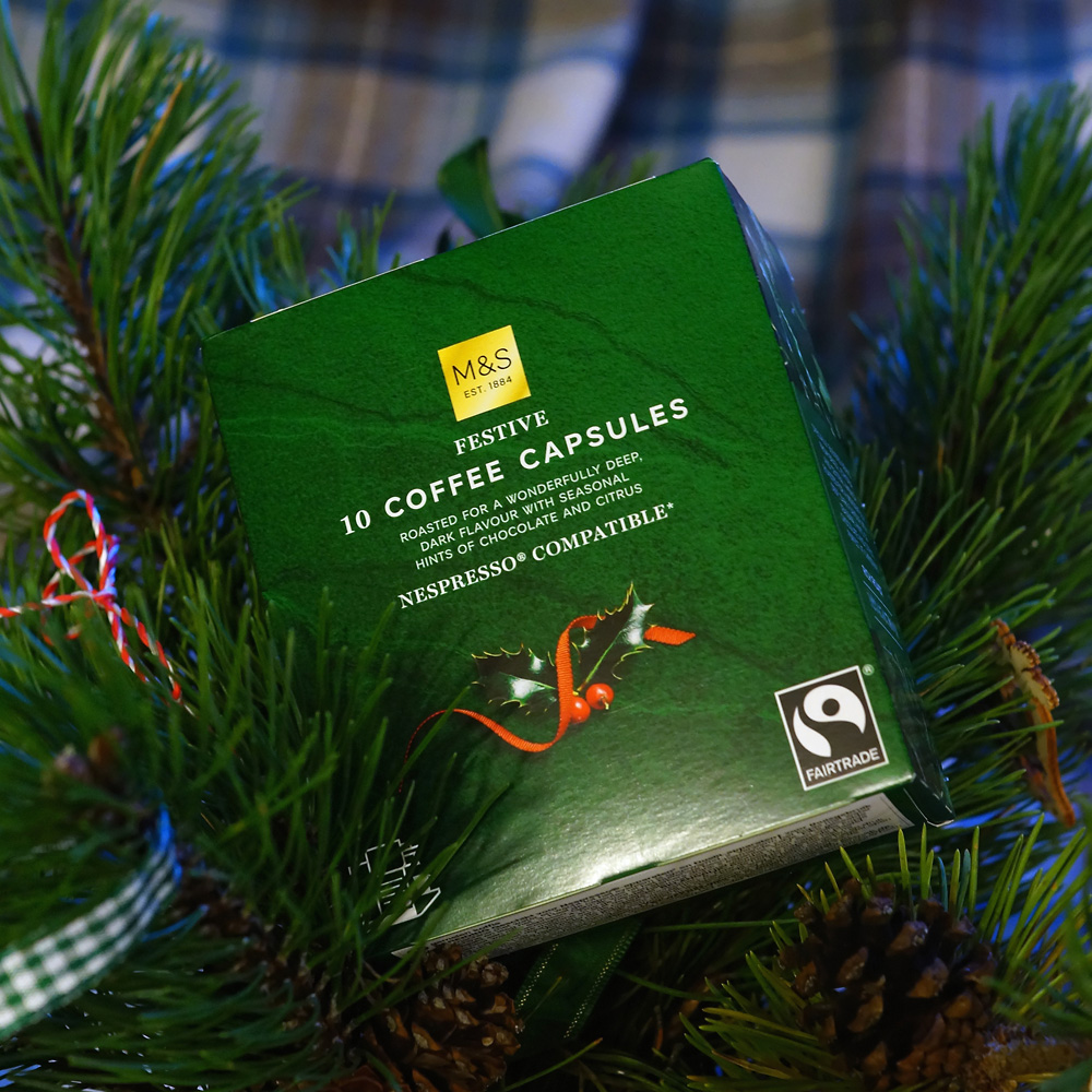 Festive coffee capsules by Marks&Spencer