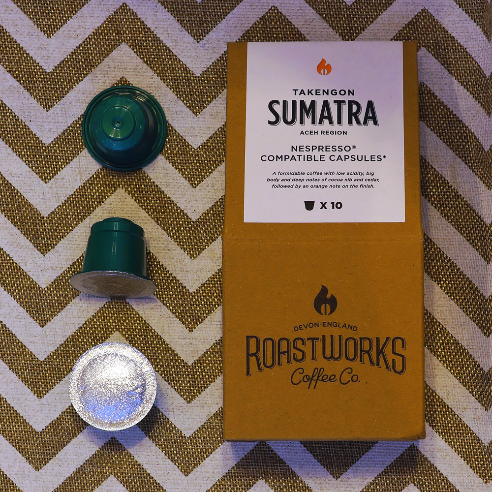 Sumatra coffee capsules by Roastworks