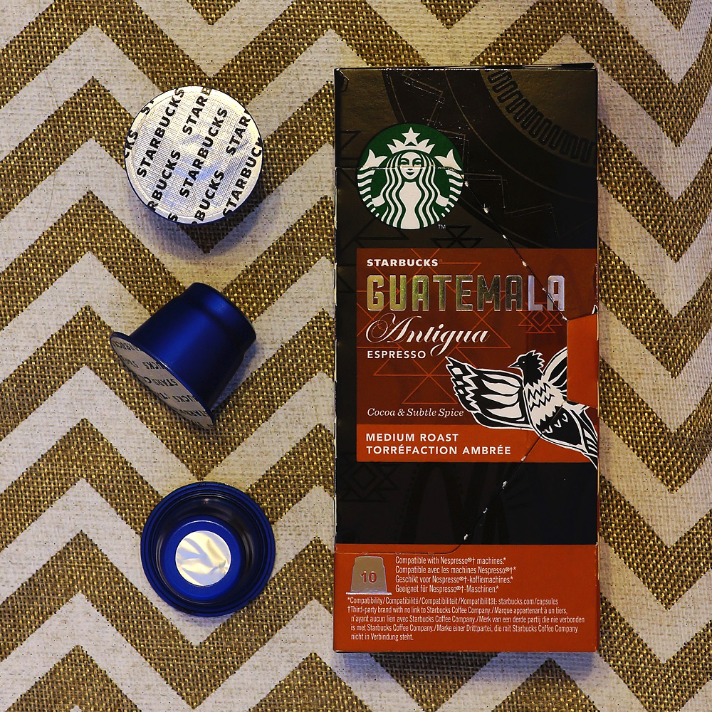 Guatemala Antigua coffee capsules by Starbucks