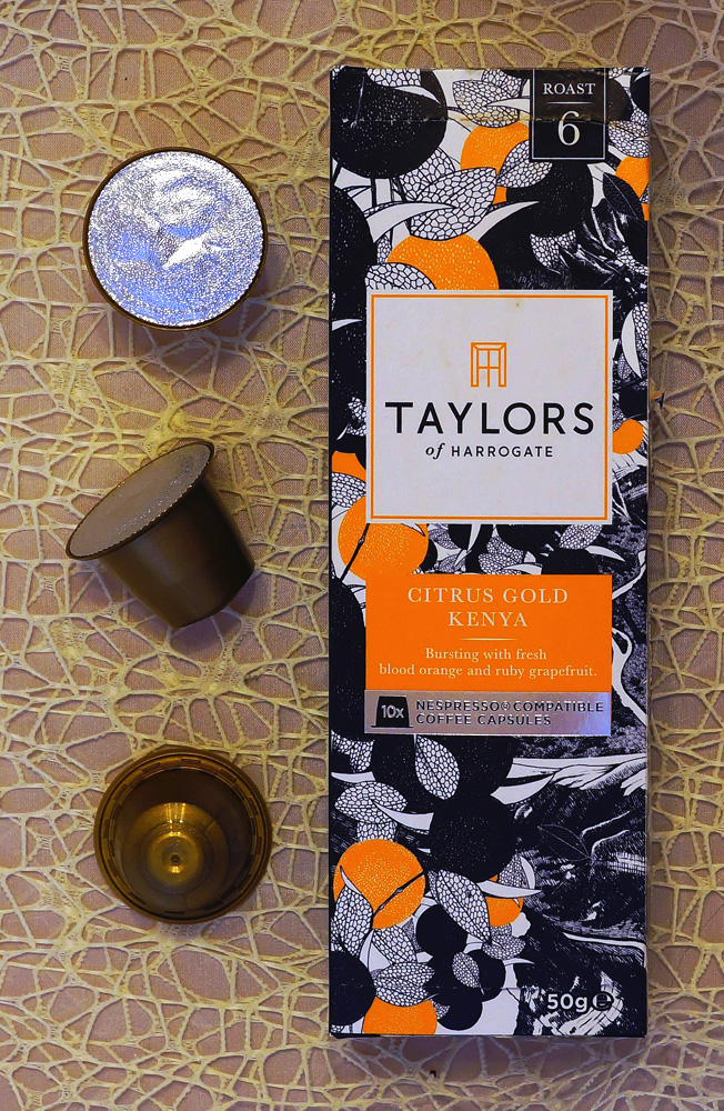 Citrus Gold Kenya coffee capsules by Taylors