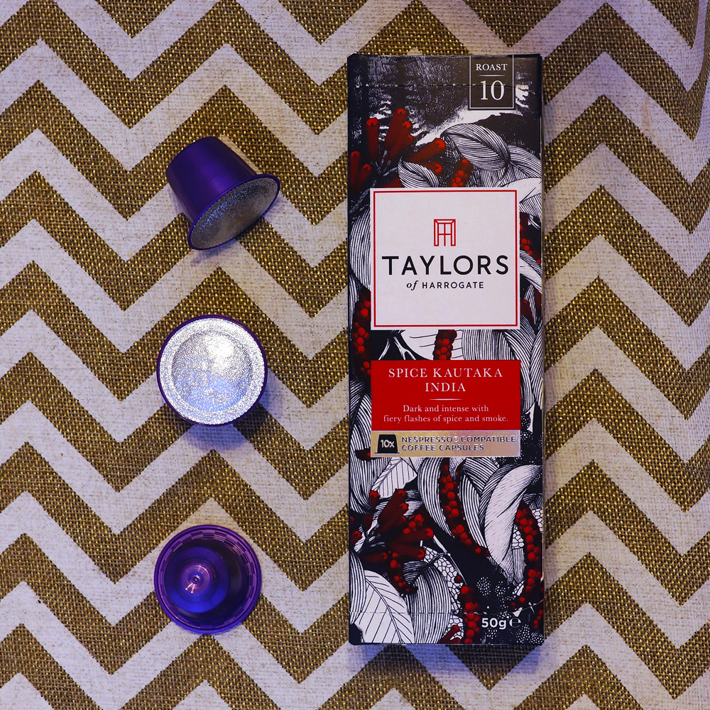 Spice Kautaka India coffee capsules by Taylors 