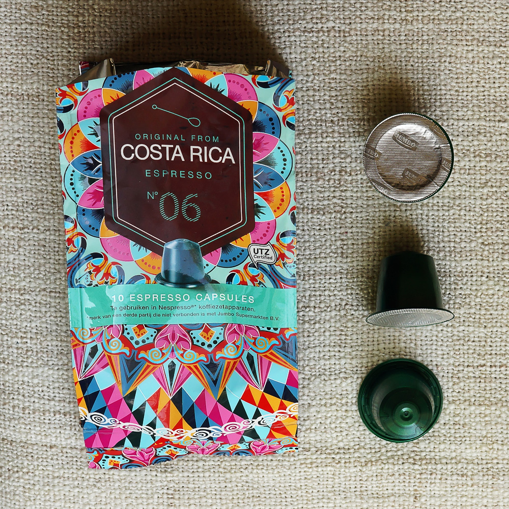 Costa Rica coffee capsules by Jumbo