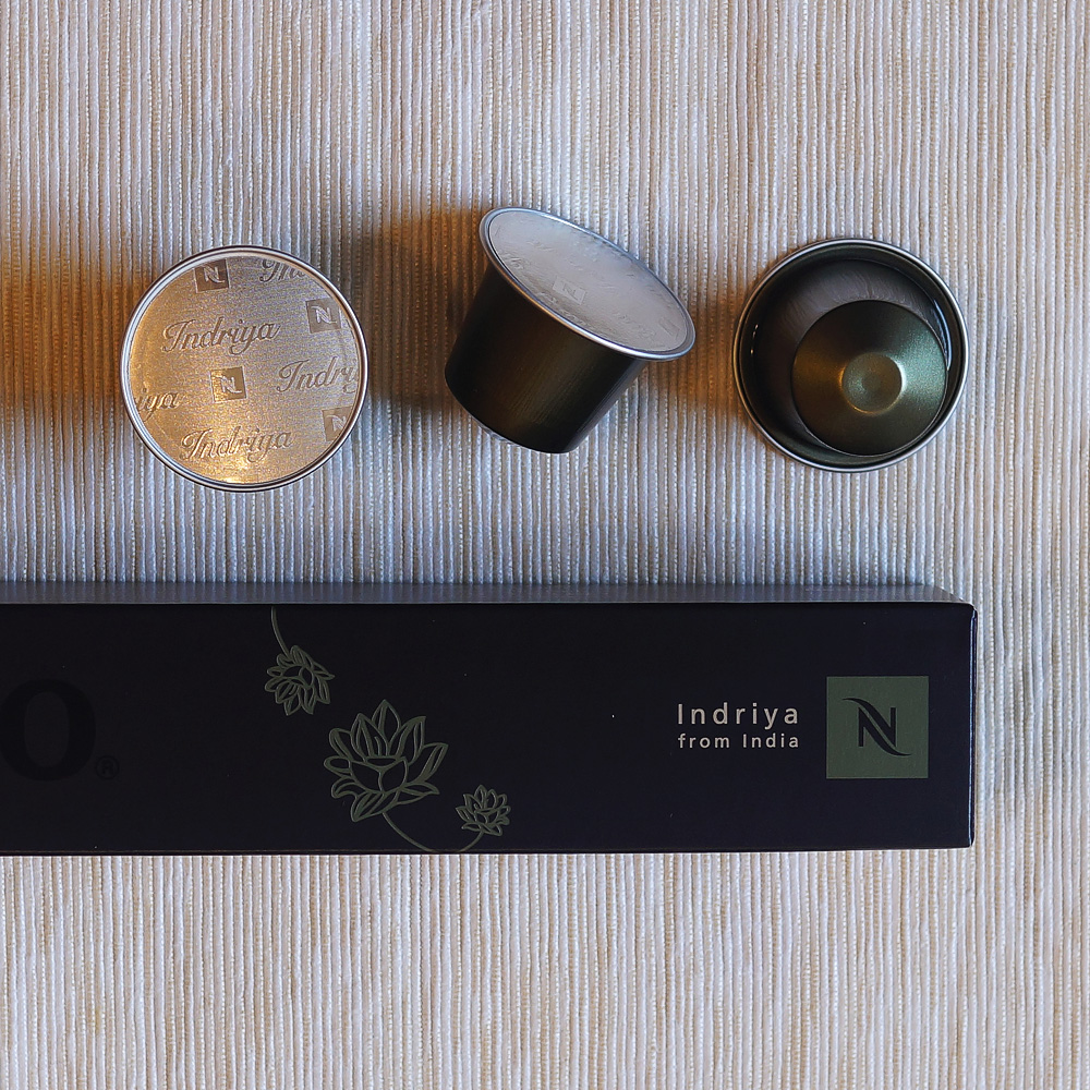 Nespresso - Indriya from India coffee capsules • reviewed by Capsulogy