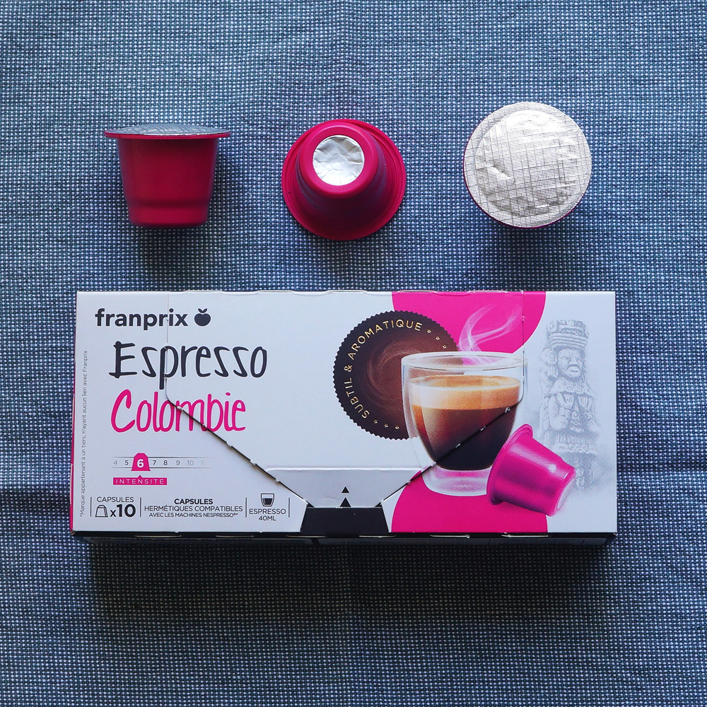 Franprix Espresso coffee capsules packaging